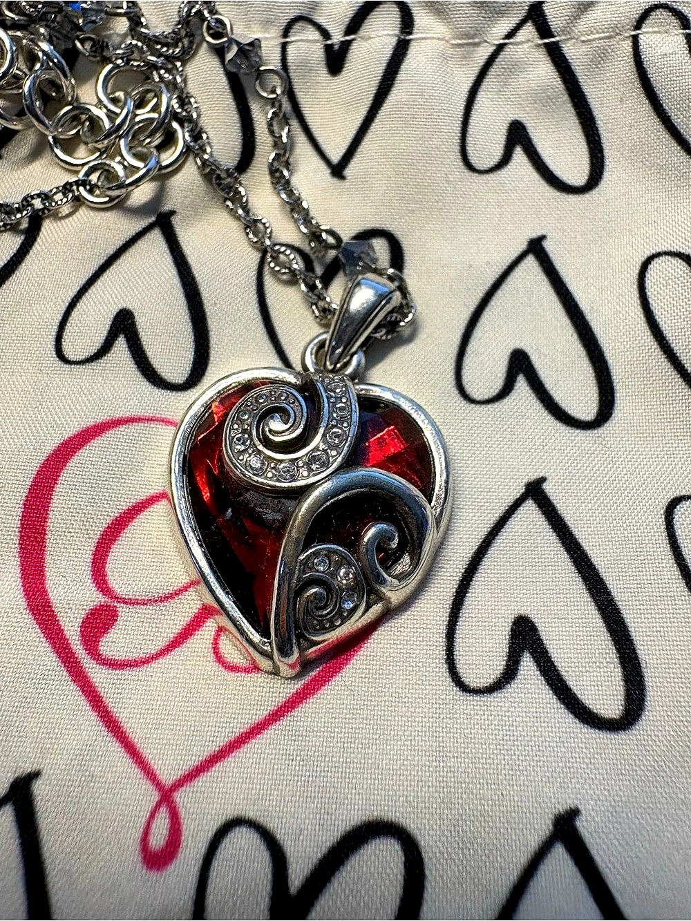 Brighton Love Your Heart Crystal Pendant Necklace Heart Pendant Necklace in
